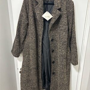Target Women's Black and Brown Pea Coat